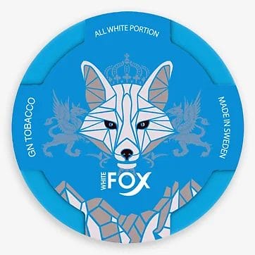 White Fox nicotine pouch - slim all white portion