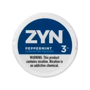 zyn peppermint nicotine pouches 3mg