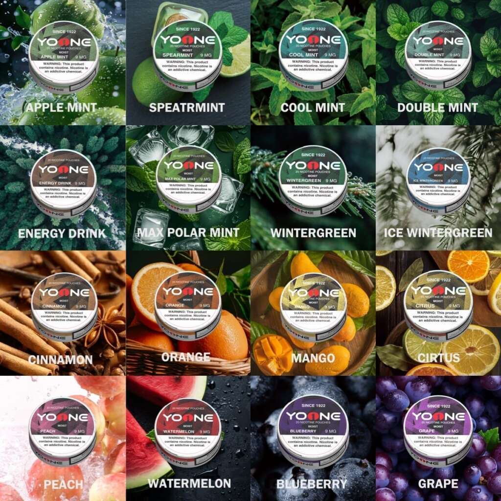 YOONE Pouches 9MG Mixed package(Buy 8 Get 8 Free)
