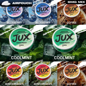 jux pouches 6mg mixed package(buy 4 get 4 free)